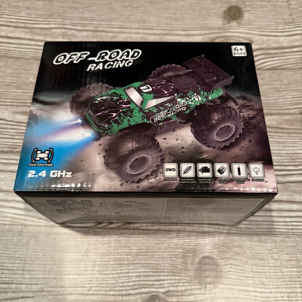 Off Road Racing 2.4GHz RC Truck LED Lights Rechargeable Remote Control Car